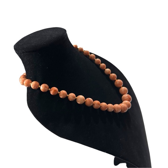 Vtg Signed Joan Rivers Peaches & Cream Graduated Glass Pearl Bead Necklace 24” - Picture 12 of 14